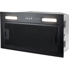 Hota incorporabila Turbionaire integrata TSL50B, Capacitate de absorbtie 610 m3/h, Iluminare LED, 3 viteze, Control electronic, 50 cm, Negru