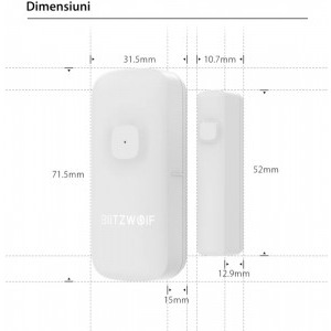BlitzWolf Senzor de contact pentru usa / fereastra BW-IS2