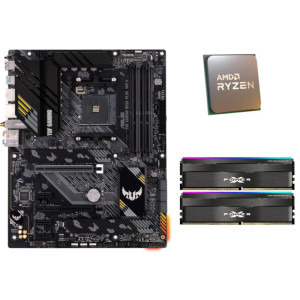 AMD Ryzen 7 5700 3.7GHz + TUF GAMING B550-PLUS WIFI II + 32GB DDR4 RGB
