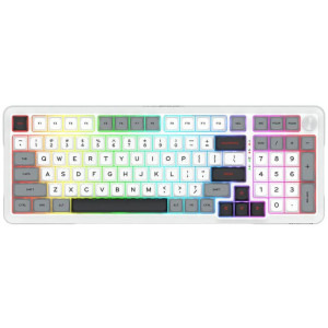 Redragon Bragi Pro Alb-Gri RGB Switch-uri Liniare Redragon Gri Mecanica