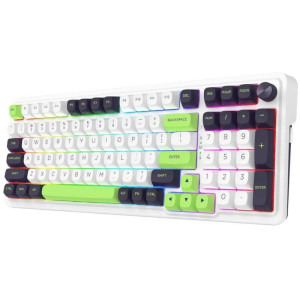 Redragon Eisa Max Alb-Verde RGB Switch-uri Mint Mambo Mecanica