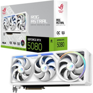 ASUS GeForce RTX 5080 ROG ASTRAL OC WHITE 16GB GDDR7 256-bit DLSS 4.0