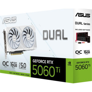 ASUS GeForce RTX 5060 Ti Dual OC WHITE 16GB GDDR7 128-bit DLSS 4.0
