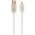 Cablu de date / adaptor Gembird USB Male la microUSB Male, 1 m, White