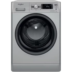 Masina de spalat rufe Whirlpool profesionala  AWG 914S/D1, 9 kg, 1400 RPM, Clasa C, Inverter, 6th Sense, FreshCare+, Steam Refresh, Argintiu