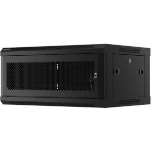 Lanberg WF01-6404-23B 4U, Wall mount, 450 mm, Metal door, Negru