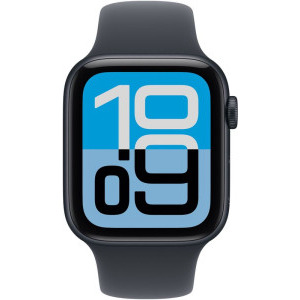 Apple Watch SE 3 (2025), GPS, 40mm Aluminium Midnight cu Midnight Sport Band - S/M