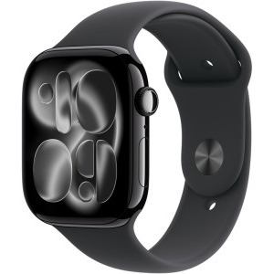 SmartWatch Apple Watch Series 11, Cellular, GPS, 46mm Aluminium Jet Black, Black Sport Band - S/M