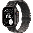 SmartWatch Apple Watch Ultra 3, Cellular, 49mm Carcasa Titanium Black, Black Titanium Milanese Loop - Large