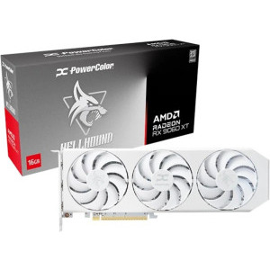 PowerColor Radeon RX 9060 XT Hellhound Spectral White OC 16GB GDDR6 128-bit