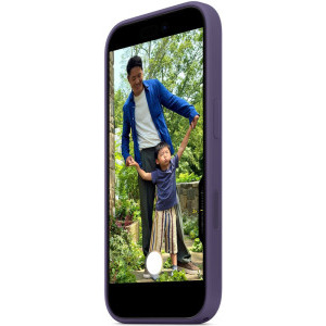 Apple Protectie pentru spate, material silicon pentru iPhone 17, culoare Purple Fog