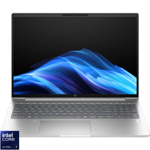 HP 16'' ProBook 4 G1i 16, WUXGA IPS, Procesor Intel® Core™ Ultra 7 255U (12M Cache, up to 5.20 GHz), 32GB DDR5, 1TB SSD, Intel Graphics, Free DOS, Silver