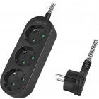 Priza/prelungitor Logilink LPS261, 1.5 m, Black
