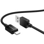 Cablu de date / adaptor Borofone BX120, USB Male la Lightning Male, 1 m, Black
