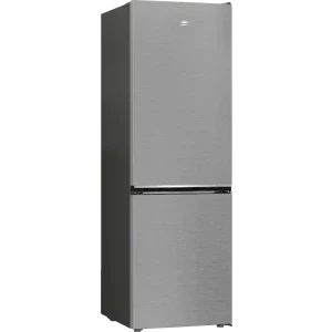 Beko B5RCNA376HXB, 370 L, Clasa D, No Frost, ProSmart Inverter, HarvestFresh, AeroFlow, Control electronic, 186 cm, Metal Look