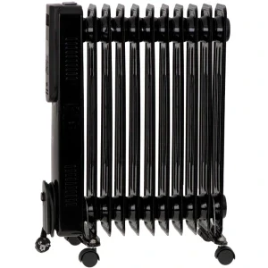 Camry Calorifer electric CR7813, 2500 W, 11 elementi, Cu ulei, 3 trepte, Termostat ajustabil, Negru