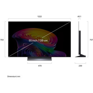 LG Smart TV OLED55C62LA Seria evo AI C6 138cm 4K UHD HDR