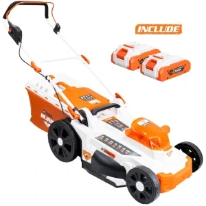 Ruris Masina de tuns iarba pe acumulator rxi4344e Power Alfa Up, 2x 20 V, latime taiere 43 cm, inaltime taiere 25-75 mm, sac colector 50 L