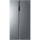 Frigider Side By Side Haier HSR3918ENPG, 528 L, Clasa E, Total No Frost, Inverter, Multi Air Flow, Control electronic, 177 cm, Argintiu