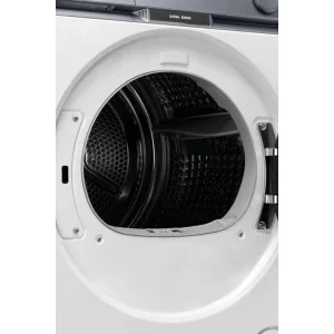 Haier HD80-CQ387U1-S, Pompa de caldura, 8 kg, Clasa C, Inverter, hOn, Iluminare interioara, Alb