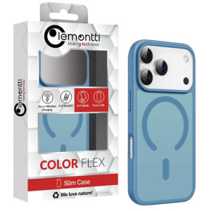 Lemontti Capac protectie spate EliteGuard Magsafe Blue pentru iPhone 17 Pro Max