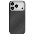 Lemontti Capac protectie spate Slim Aramid/Kevlar Magsafe 1500D Black/Grey pentru iPhone 17 Pro Max