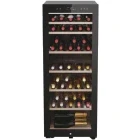 Frigider Haier Vitrina vinuri HWS77GDAU1, 77 sticle, Clasa G, hOn, Control electronic, 127 cm, Negru