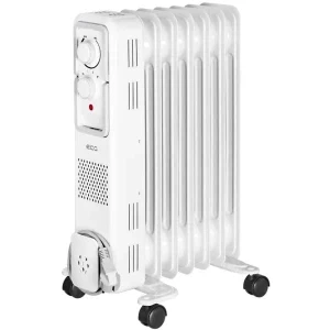 ECG Calorifer electric OR1570, 1500 W, 7 elementi, Cu ulei, 3 trepte, Termostat ajustabil, Alb