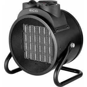 ECG Aeroterma electrica HH3010, 3000 W, 2 trepte, Ventilare, Negru