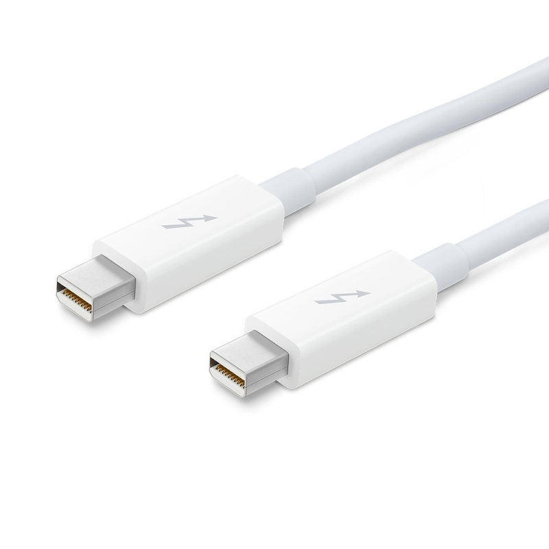 Cablu periferice Apple Thunderbolt Male - Thunderbolt Male, 0.5m, alb