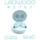 Casti LEDWOOD i9 TWS True Wireless In-Ear, Bluetooth 5.0, isolation and noise reduction, waterproof, blue