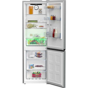 Beko B5RCNA366HXB1, 316 L, Clasa C, No Frost, AeroFlow, HarvestFresh, MaxStore, 186 cm, Argintiu