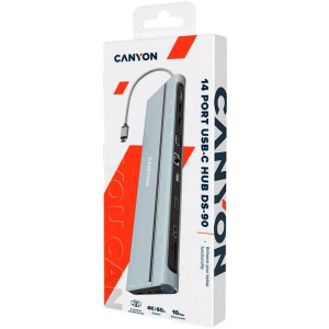 Canyon Multiport Universal USB Tip C 14-in-1, putere 100W
