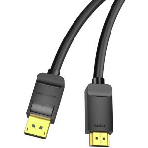 Vention DisplayPort Male - HDMI Male, 1.5 m, negru