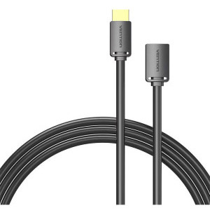 Vention HDMI Male - HDMI Female, v2.0, 1.5 m, negru