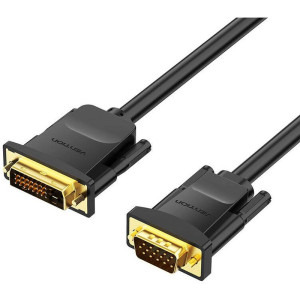 Vention DVI-D Male - VGA Male, 1 m, negru