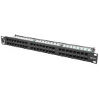 Accesoriu retea Lanberg Patch panel 19 inch 48 Port CAT5e UTP unshielded Black