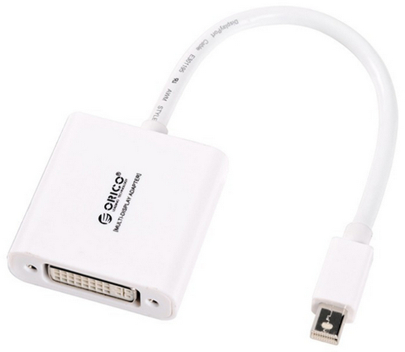 Adaptor Orico 1x Mini DisplayPort Male - 1x DVI-D Female, alb