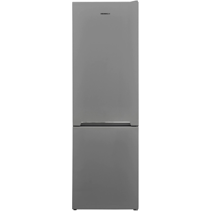 Combina frigorifica Heinner HC-V268SE++, 268 L, Clasa E, Iluminare LED, Super congelare, Usi reversibile, 170 cm, Argintiu