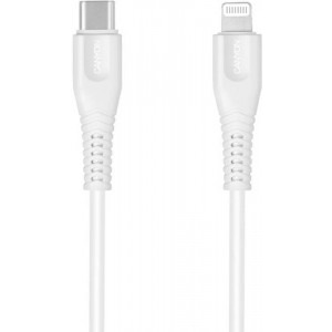Cablu de date / adaptor Canyon MFI-4, USB-C Male la Lightning Male, MFi, 1.2 m, White