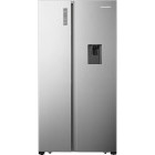 Frigider Side By Side Heinner HSBS-520NFXWDF+, 519 L, Full No Frost, Dozator de apa, Display, Clasa F, 179 cm, Inox