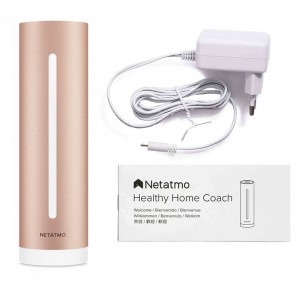 Netatmo Dispozitiv de masurare a calitatii aerului Home Coach, Temperatura, Umiditate, CO2, Zgomot