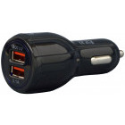 Incarcator auto Spacer SP-QC-30, 1x USB Quick Charge 3.0, 1x USB 3.1A