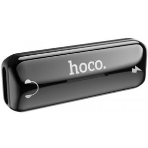 Hoco Adaptor LS27, Lightning Male la Lightning Female cu adaptor audio, Grey