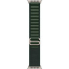 Apple Alpine Loop, 49mm Dark Green, Natural Titanium Finish - Small