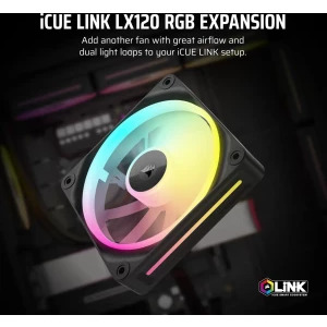 Corsair iCUE Link LX120 RGB Expansion Kit 120mm Black