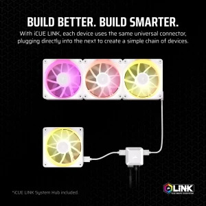 Corsair iCUE LX140 RGB Fan 140mm White