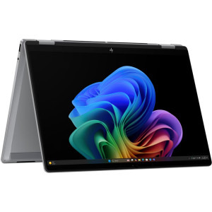 HP 14'' OmniBook X Flip 2-in-1 14-fk0024nn, 1920 x 1200 IPS Touch, Procesor AMD Ryzen™ AI 5 340 (16M Cache, up to 4.8 GHz), 16GB LPDDR5X, 1TB SSD, AMD Radeon 840M, Win 11 Home, Meteor Silver