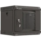 Lanberg WF11-3304-10B 4U, Wall mount, 300 mm, Glass door, Negru