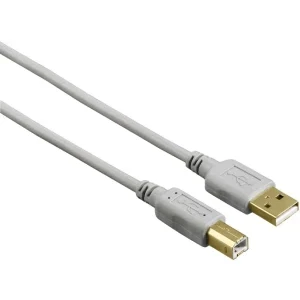 Cablu periferice Hama USB tip A 2.0 Male la USB tip B 2.0 Male, 1.5 m, Gri
